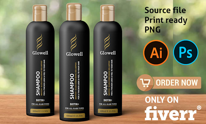 do product label, bottle label and cosmetic label design