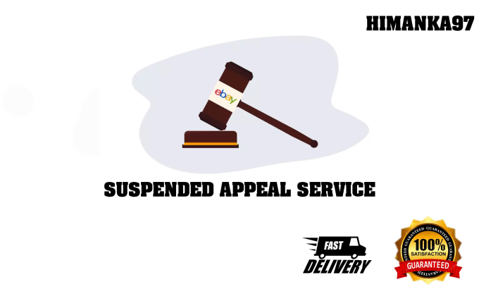 help you to reinstate your suspended ebay account