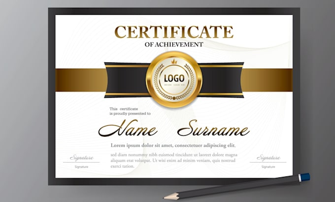 design a premium certificate