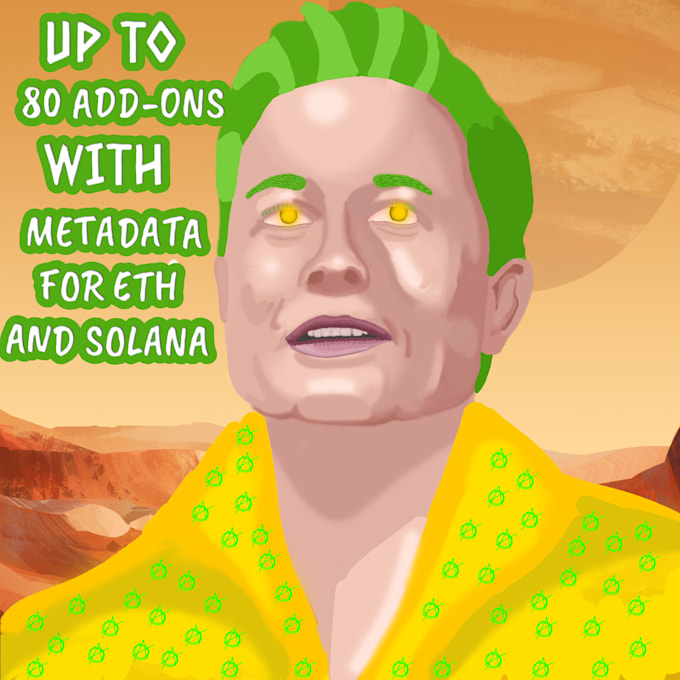 Create a unique nft collection up to 10k nfts and metadata by Govo