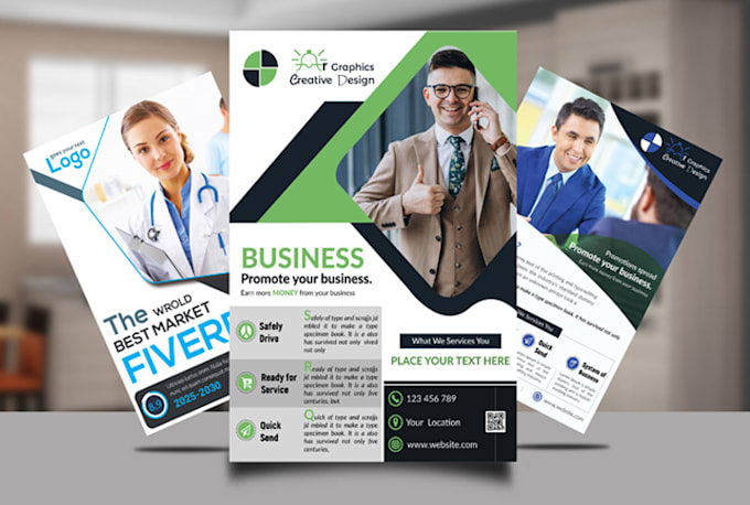 design professional flyer, leaflet or poster
