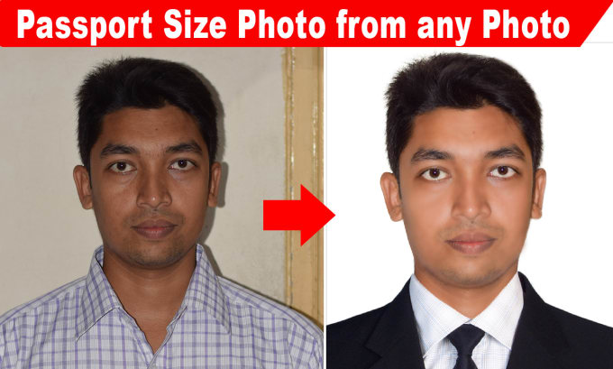 do passport size photo from any photo in 1hr fast delivery
