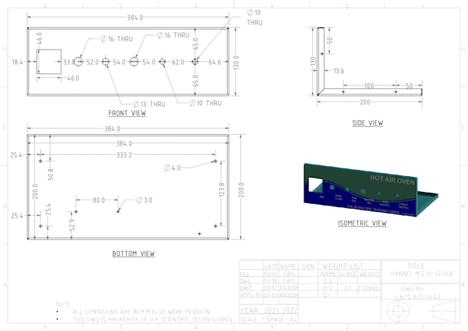 Do autocad 2d mechanical drawings using solidworks autocad by ...
