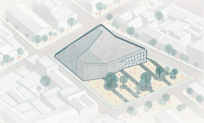 do architectural axonometric visualization