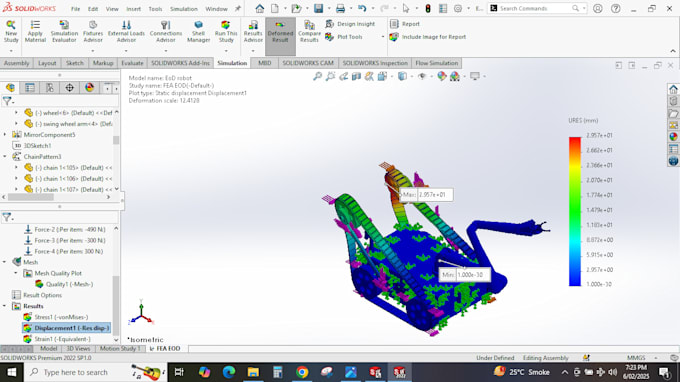 perform 3d models, cfd analysis, fea,and flow simulation on solidworks and ansys