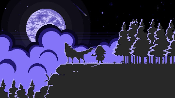 make you stylish pixel art backgrounds for games and twitch