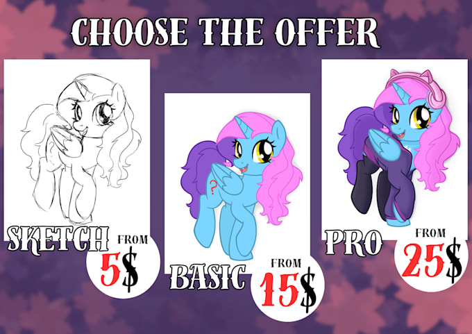 do oc and character pony version
