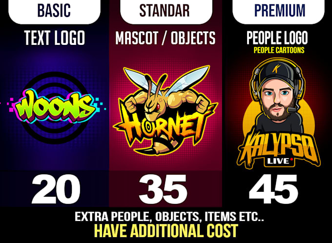 design twitch, youtube, gaming logo