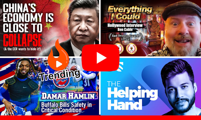 design clickbait youtube thumbnails  get millions of clicks