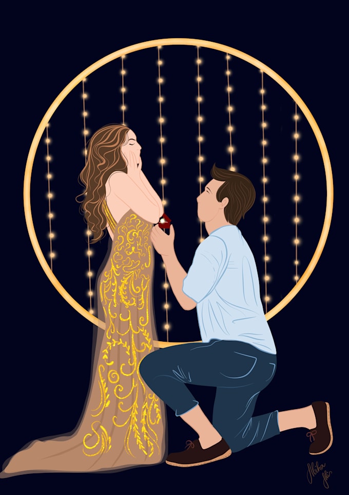 create flat illustration portraits using procreate