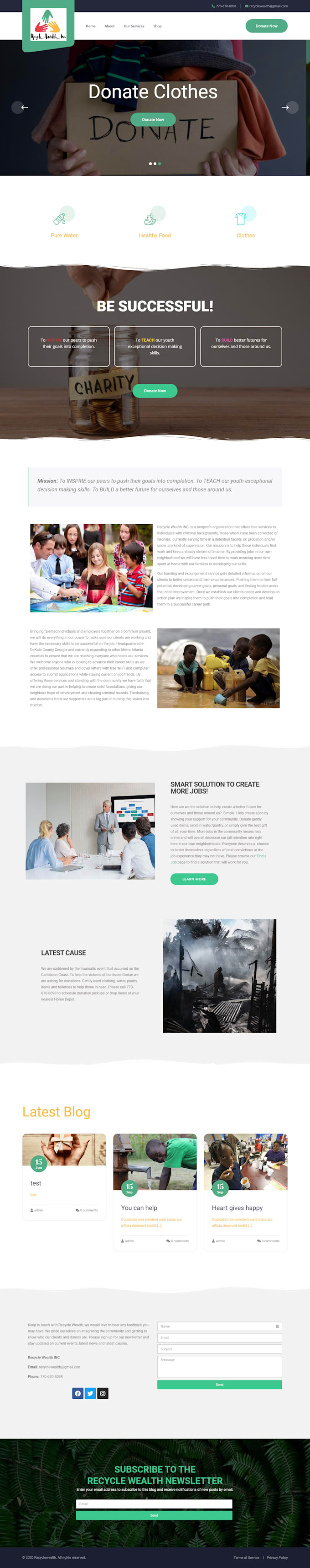create professional and responsive wordpress website design