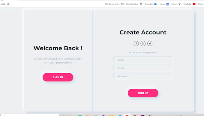 Creat website front page design by html, css by Kholoudshehataa | Fiverr