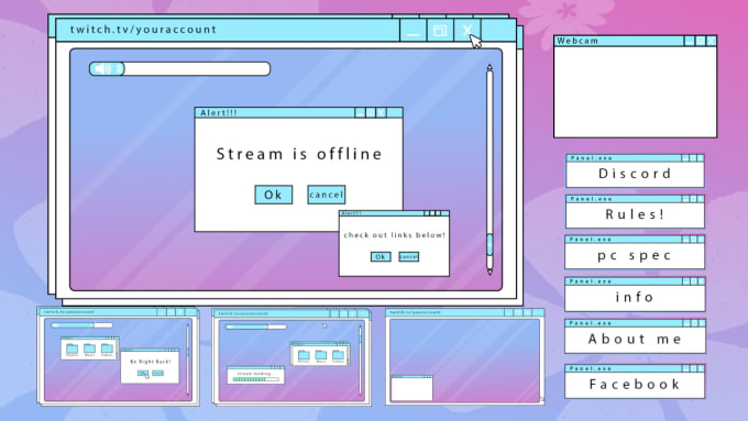 Create custom twitch overlay for your stream by Gingerbread0 | Fiverr