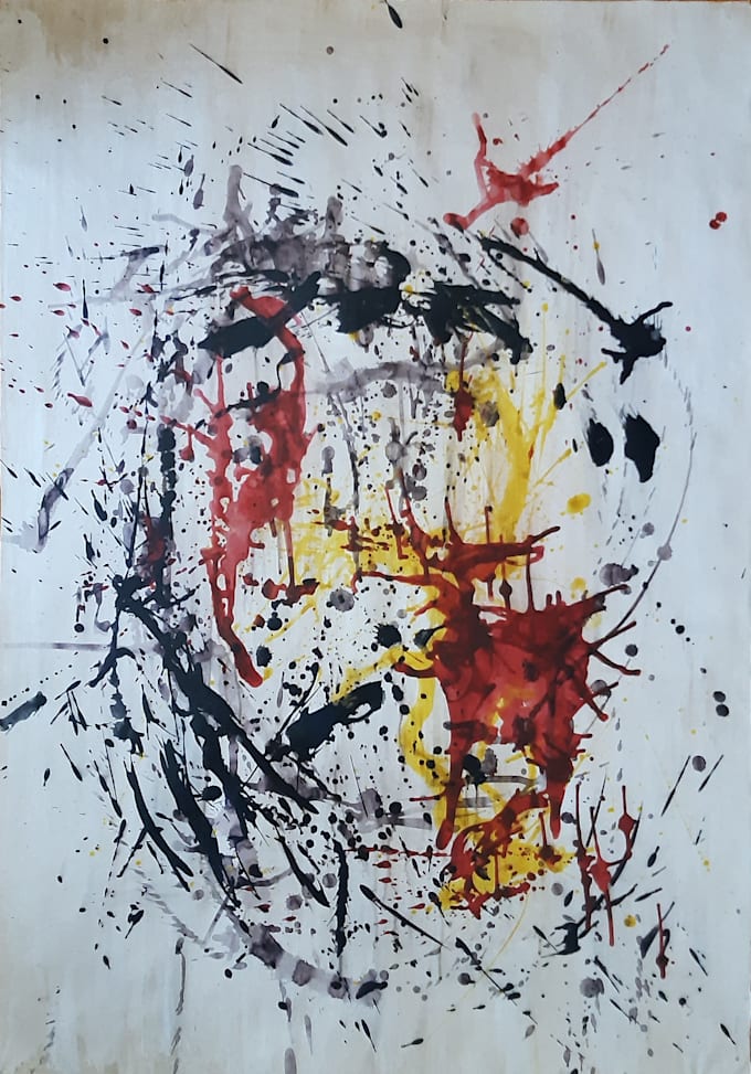 draw your or your dear person abstract portrait