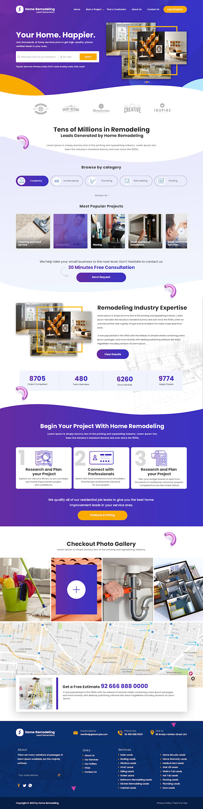 Design a great looking web page for your business to stand out from the ...