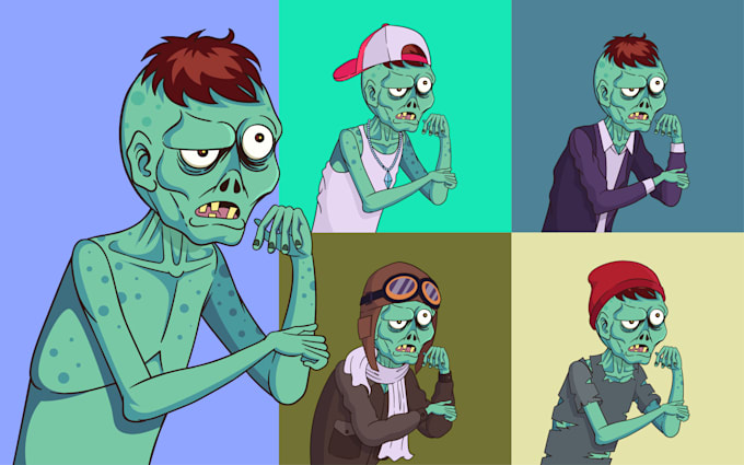 create collectible nft cartoon character arts