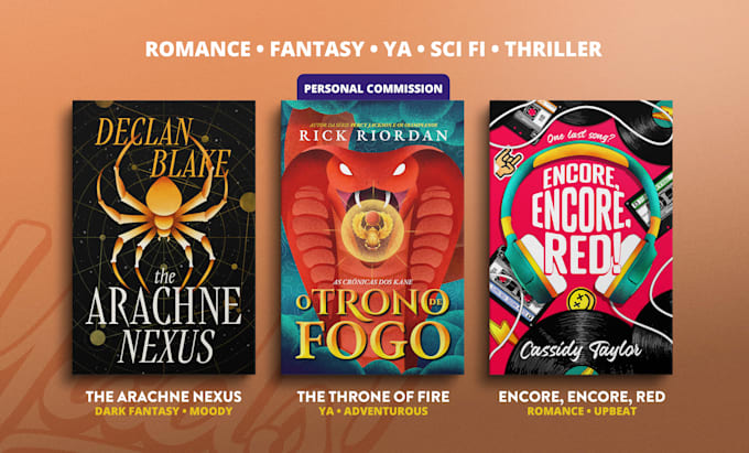 design a professional paperback, hardcover or ebook cover