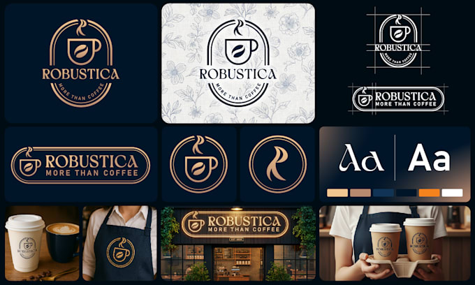 design modern logo design and branding kit in 24 hours