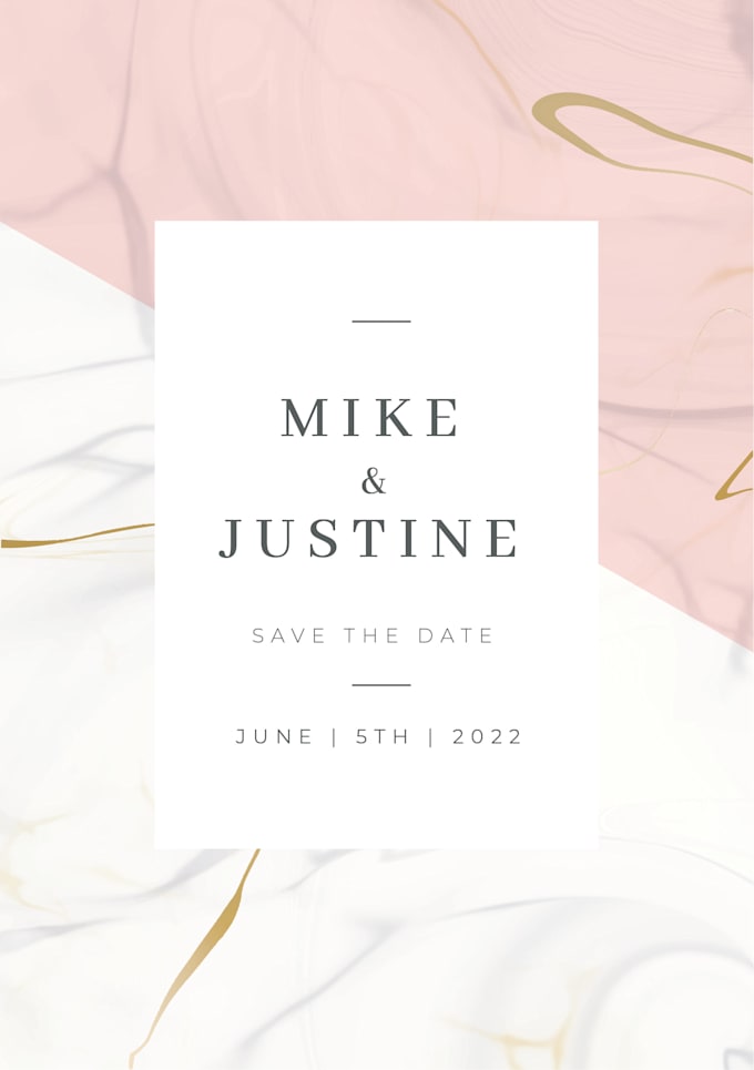 design unique wedding invitation card