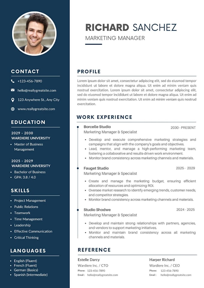 write a professional CV, linkedin optimization, cover letter