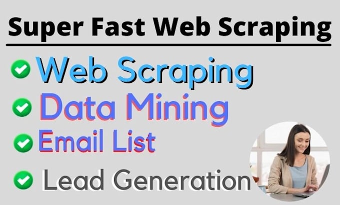 do web scraping data entry and lead generation