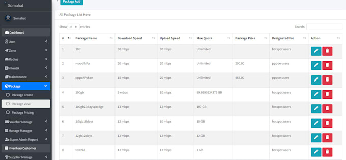 isp freeradius develop   application