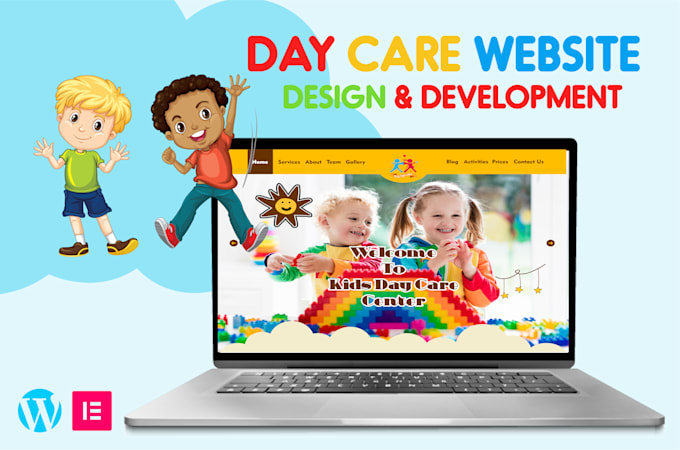 develop daycare, childcare, kindergarten, preschool website