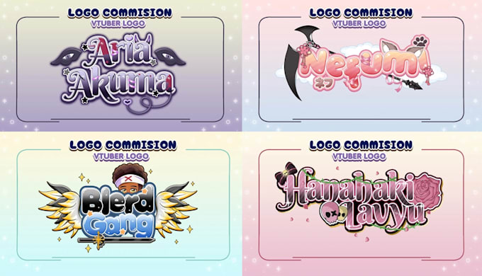 create a cute logo for vtuber or streamer