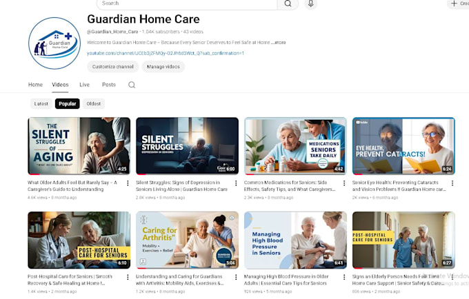 youtube channel setup with logo banner full creation, faceless video