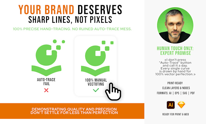 vectorize your logo and convert image to vector