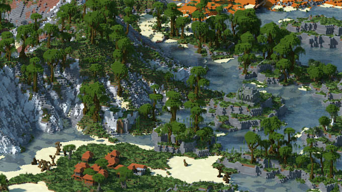 create a custom terrain map in minecraft