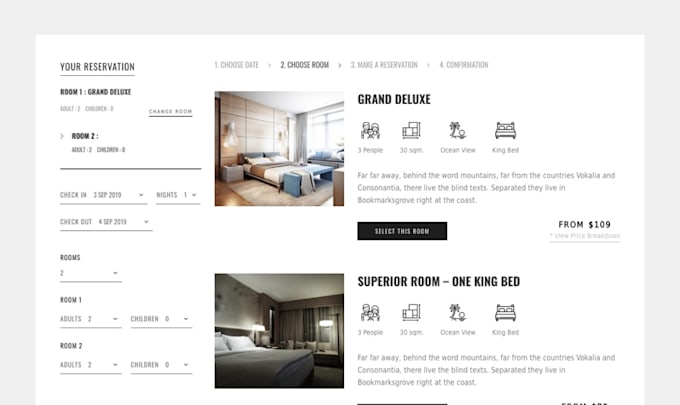 build hotel booking website