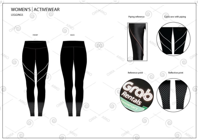 creat women activewear design for you