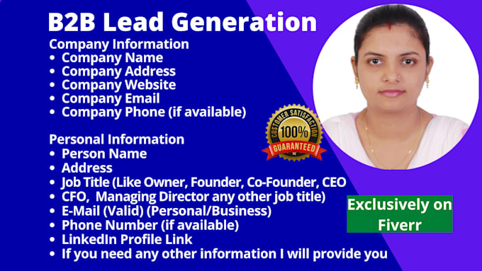 do b2b linkedin lead generation and email list building