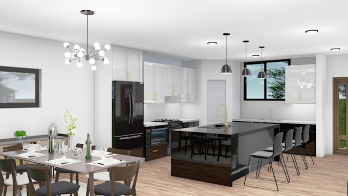 make wonderful exterior interior 3d rendering and design for your home