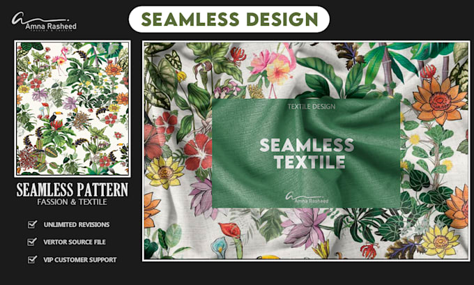 design fabric floral pattern seamless textile design within no time
