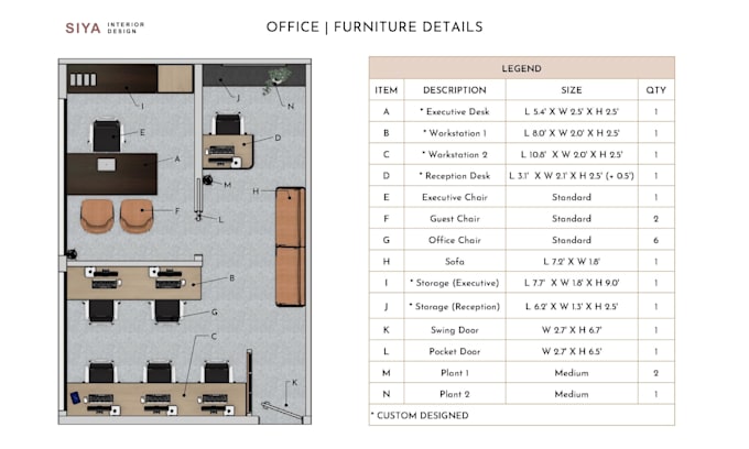 design 2d floor plan with furniture layout
