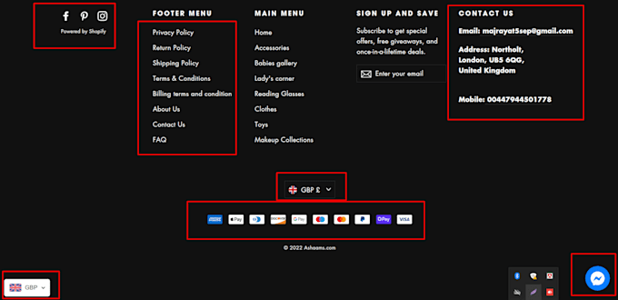 design shopify store, shopify website or drop shipping store