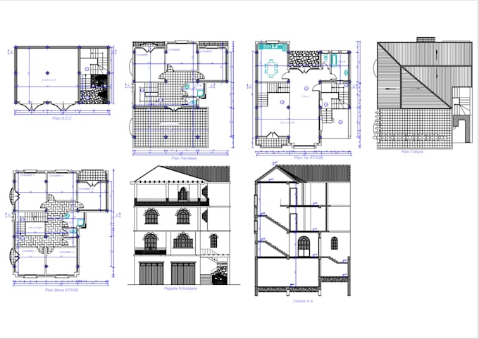 Create professional architectural drawing in autocad by B_abel | Fiverr