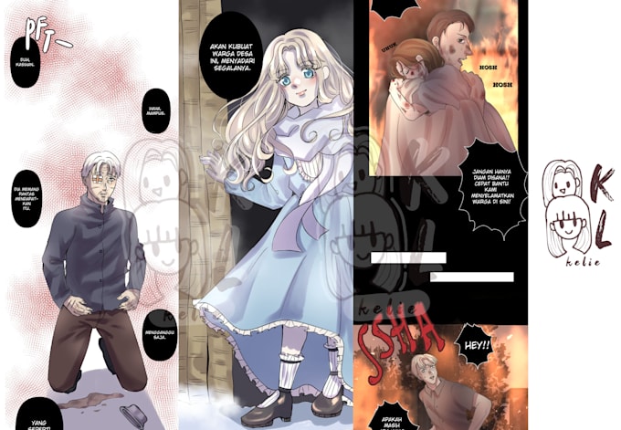 make a professional webtoon comic for you