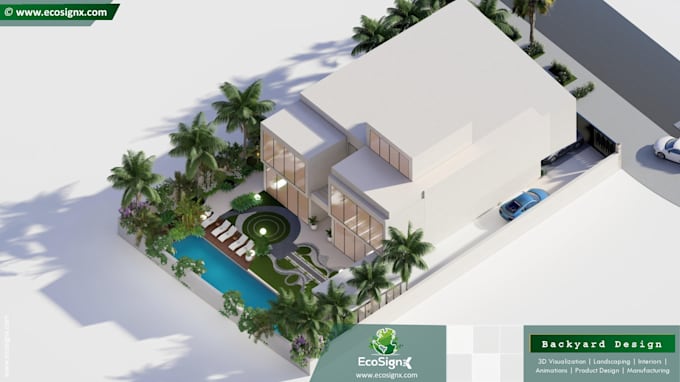 create high quality 3d visualizations for landscapes architecture and events