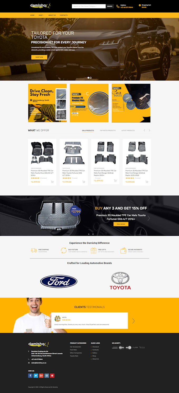 develop wordpress website and ecommerce store