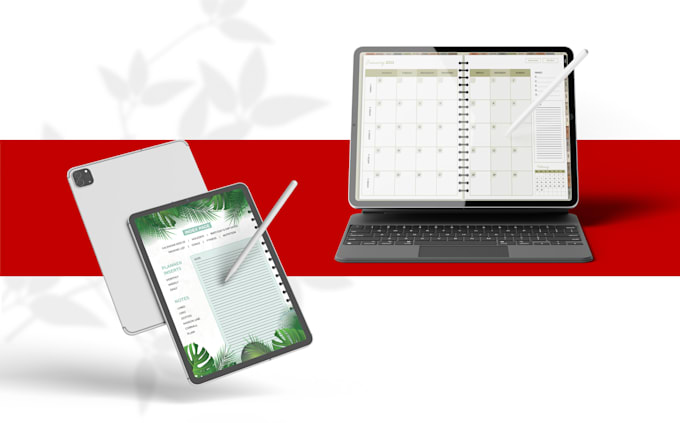 design digital planner, journal, on indesign for etsy, goodnotes