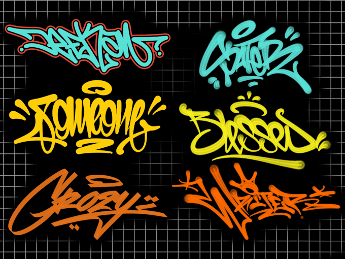 create your brand name in graffiti tag
