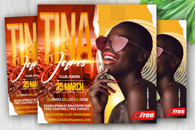create elegant party flyer and event flyer within 4 hours