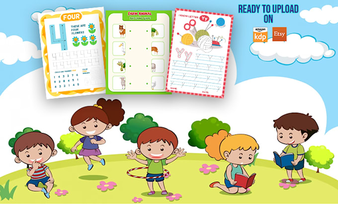 create custom activity books, worksheet for kids