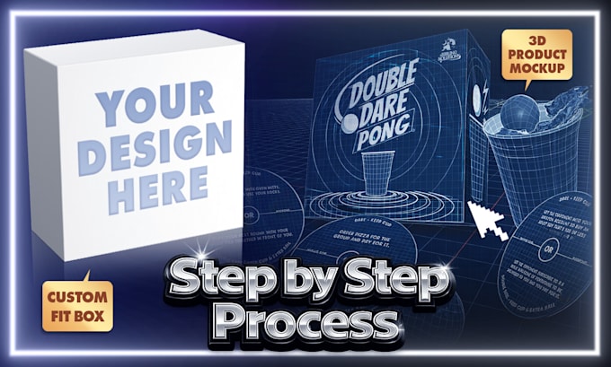 design a pro level tabletop game box and packaging template