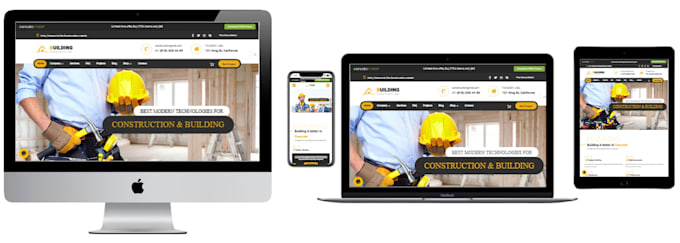 design wordpress website for your construction company
