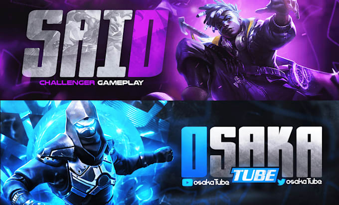design a twitch banner, twitter header, facebook banner