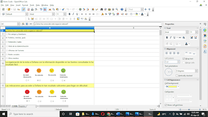 make a custom automated excel spreadsheet, openoffice calc